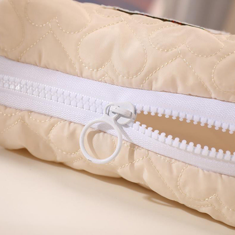 Wholesale of Cute Little Flower Love Pillows, Cotton Cloth Pen Bags